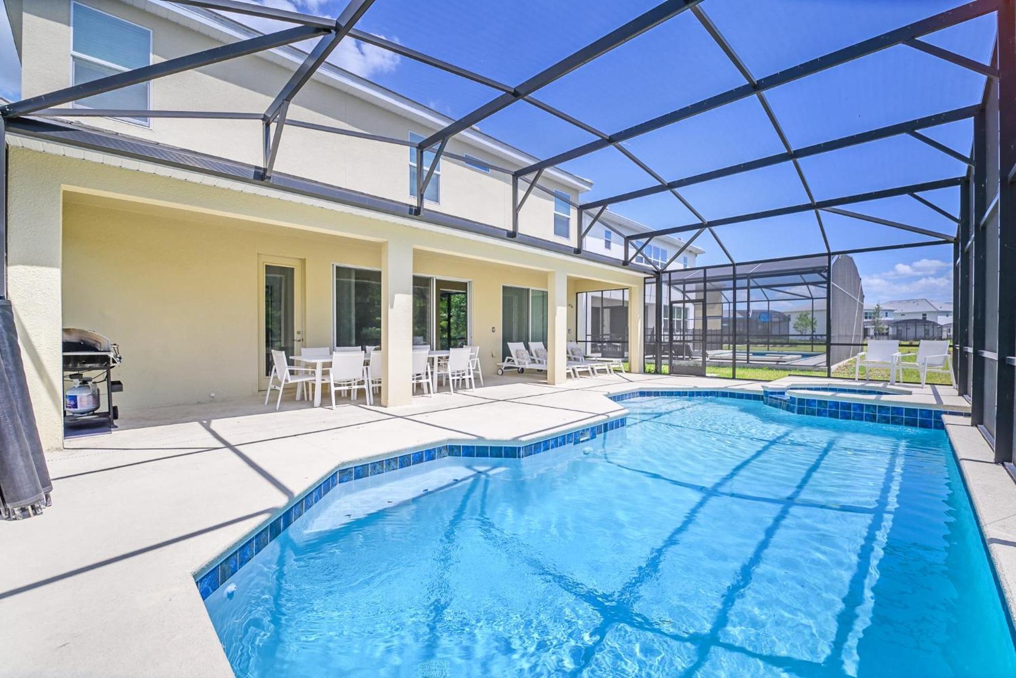Stunning 9Br Home - Family Resort With Private Pool, Hot Tub, Games Room And Bbq! Kissimmee Extérieur photo